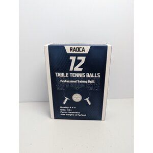 Raoca 40+mm Ping Pong Balls - Bright White for Easy Tracking - 12 Pack